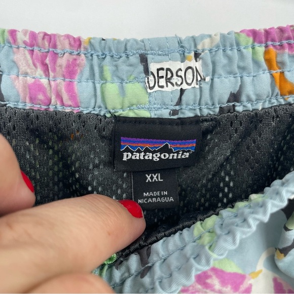 Patagonia Shorts Baggies Birds Of Paradise Swim Trunks Mens XXL flying crane - Picture 3 of 8